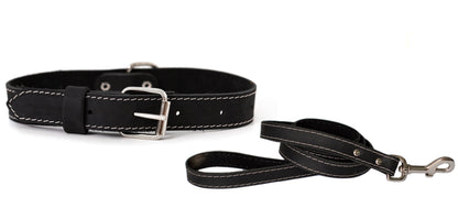 Collar + Leash Set - Classic Strap Pro Line Leather