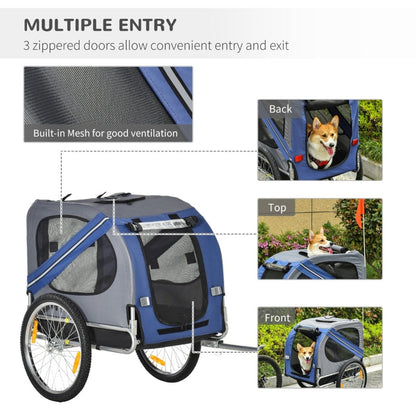Bike Trailer Cargo Cart for Dogs and Pets